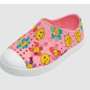 Native Jefferson Sugarlite Print Princess Pink/Shell White/Haze Sun size J1